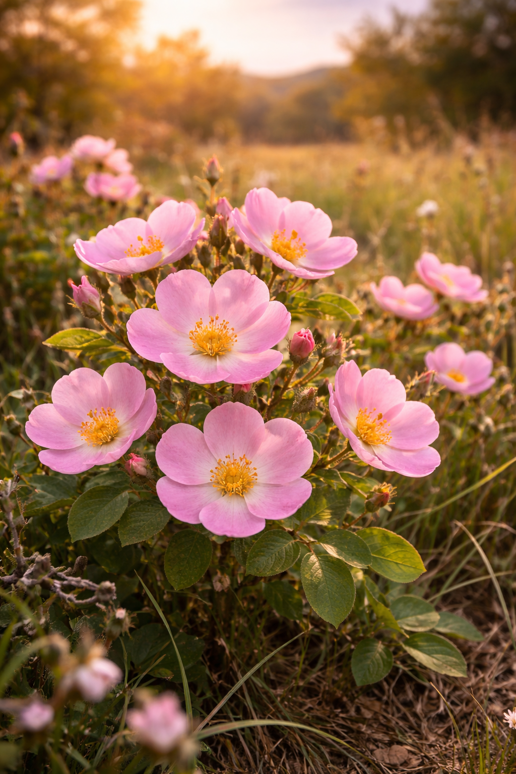 Wild Prairie Rose in North Dakota